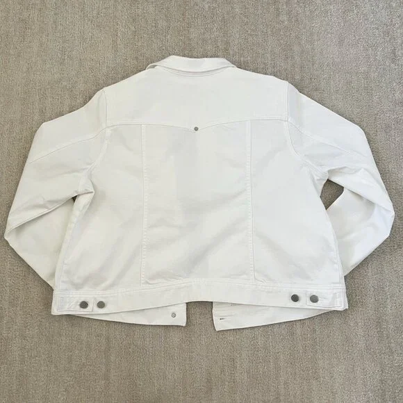 Liverpool White Denim Jeans Jacket 2X - Picture 4 of 12